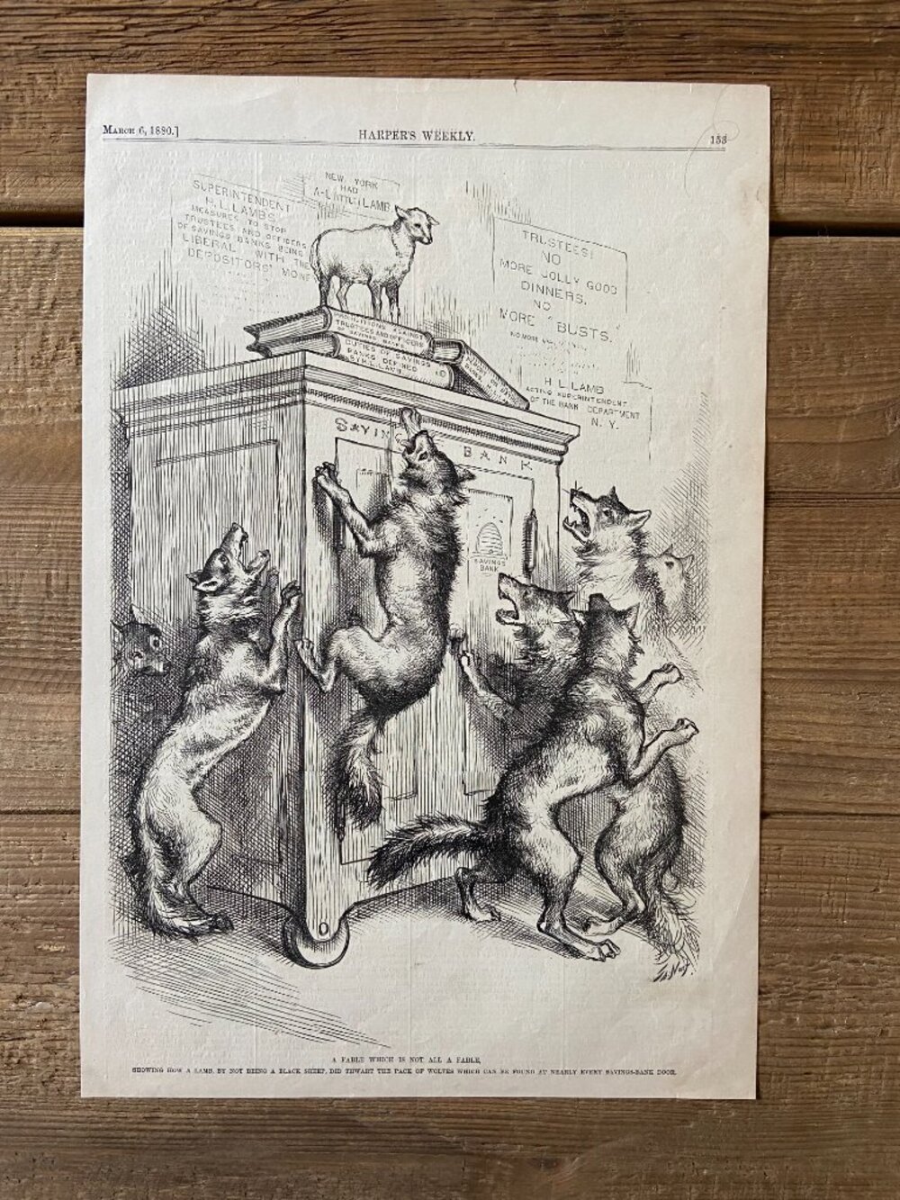 Thomas Nast, Woodcut Engraving, Harpers Weekly